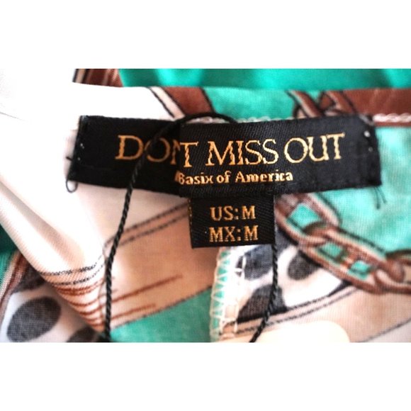 Basix of America Don't Miss Out Blouse Cold Shoulder Rhinestones Top Womens Size - Picture 9 of 10